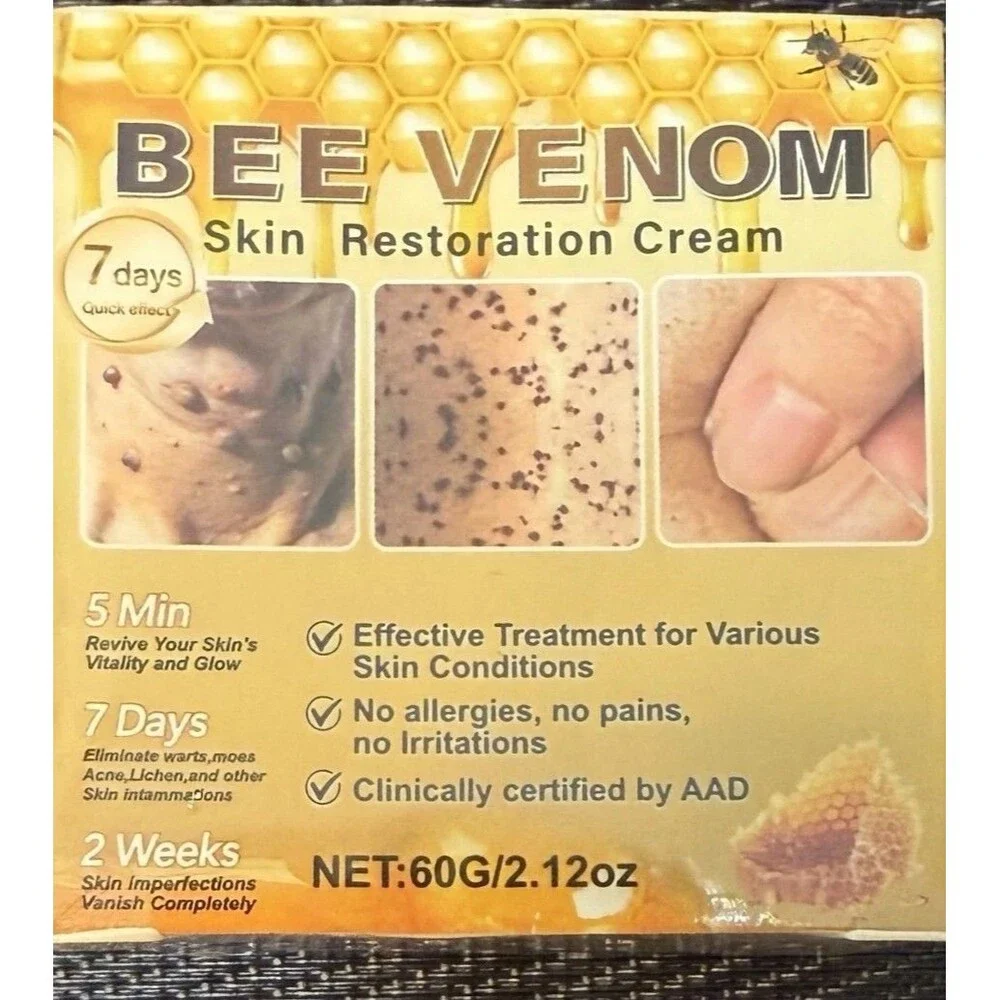 VLSVLS Bee Venom skin Restoration Cream,Bee Venom Skin Treatment Cream